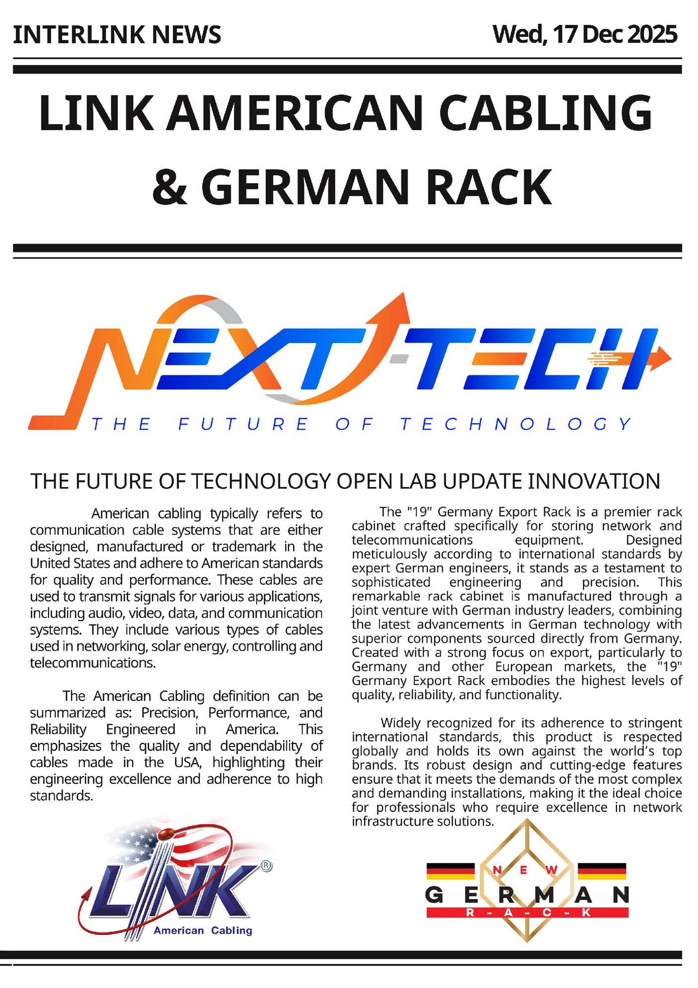 PRESS KIT NEXT-TECH 2025