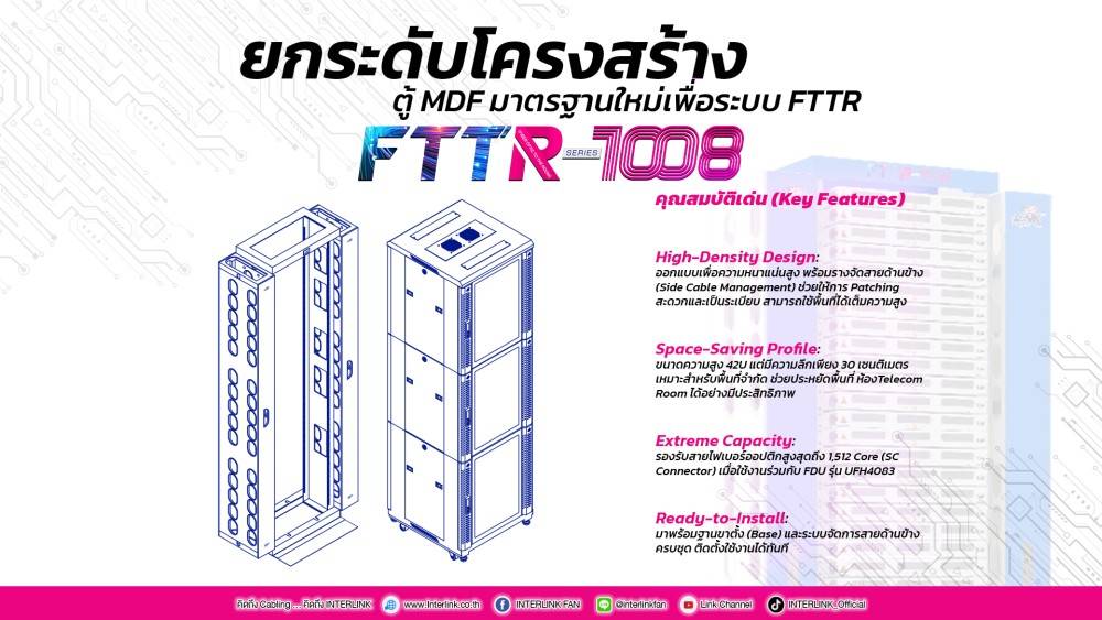 ยกระดับการจัดการโครงข่ายด้วย FTTR-1008 Series ตู้ MDF มาตรฐานใหม่เพื่อระบบ FTTR